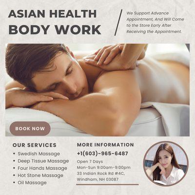 Welcome To Asian Health Body Work