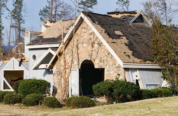 Storm Damaged Roof