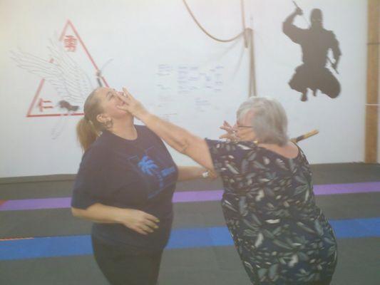 Women's self defense class