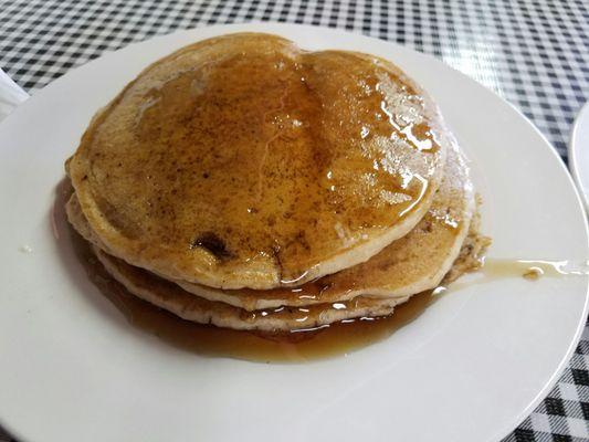 Pancakes have a touch of cinnamon