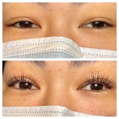 Wow! 1st Keratin Lash Lift & this lovely had no idea she had such beautifully long NATURAL lashes!