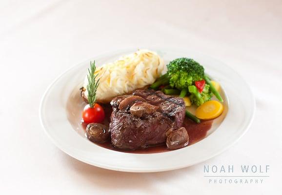 From the Southview kitchen - Grilled filet of beef, served with twice baked potato and fresh vegetable medley!