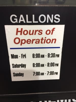 Helpful to know their hourS