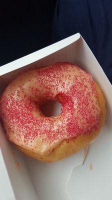 Ghost pepper doughnut! The heat sneaks up on you!