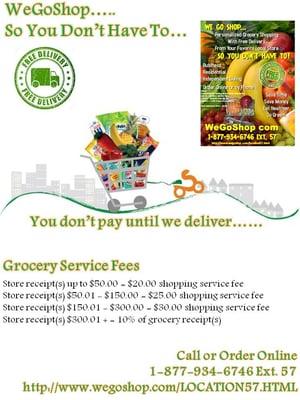 Personalized grocery shopping with free delivery to your home or office, from any of your favorite local stores.