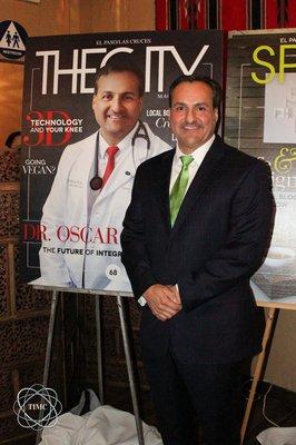 The City Magazine Launch Party with Dr. Aguilar featured on the cover