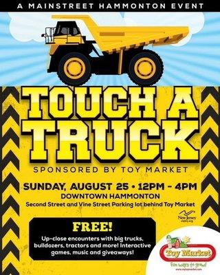 We are officially 4 weeks out from Toy Market's annual "Touch A Truck" event!! 
Here's the need to know about the event:
...