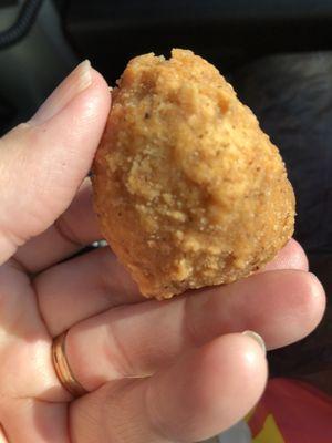 Boudin Bite. Rice and pork mixed with a blend of Cajun seasonings, rolled and battered to perfection!