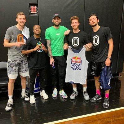 Shooting Coach and content creator for Overtime   (Far Right)