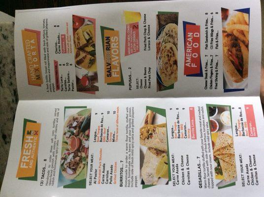 Menu inside