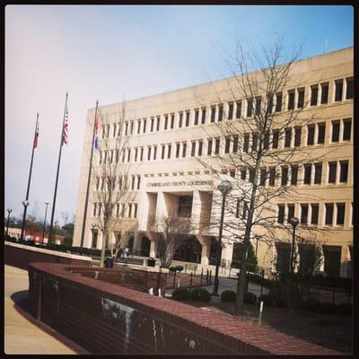 Front view of the Cumberland County Courthouse.