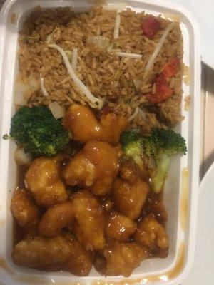 22. General Tso's Chicken Combo Plate