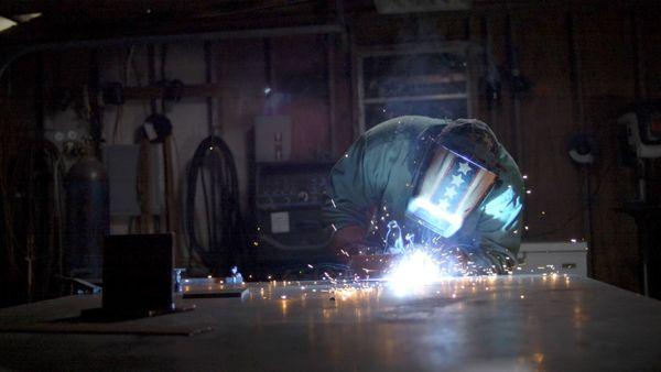 Screen grab from a shoot we did with a local metal worker.