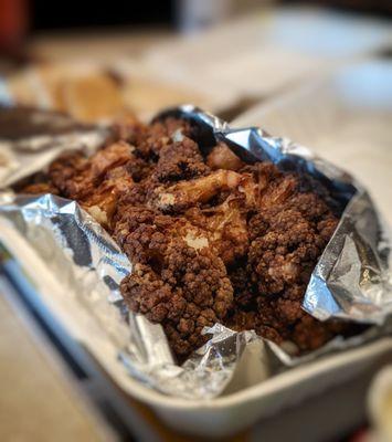 Roasted cauliflower. So tender they're almost creamy. And enough flavor to last the week.