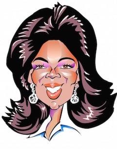 Opera Winfrey. Digital Caricature.