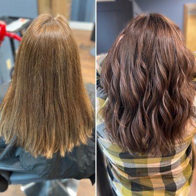 Chocolate balayage