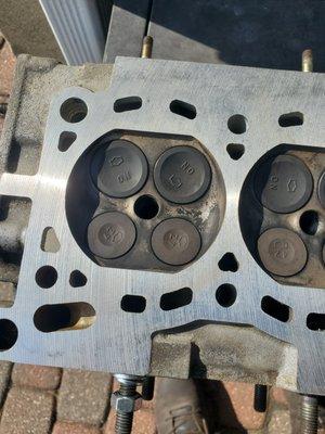 Aluminum cylinder heads when milled smoother the better