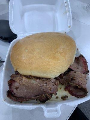 Brisket sandwich