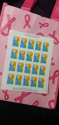 Purchase breast cancer research stamps and get a free bag.