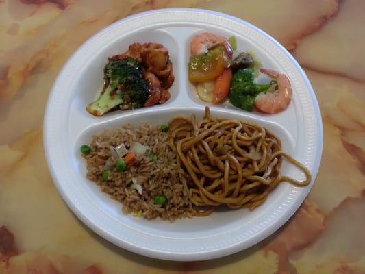 $7.75 Buffet - 2 Stars - The rice was decent, the veggie stir-fry was awful, and the rest was average.