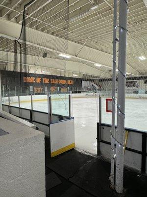 Glacier ice rink.