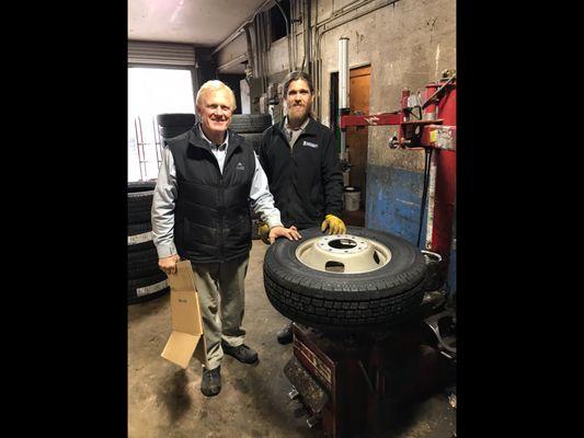 Tom Billingsley and his son will take care of all your tire needs