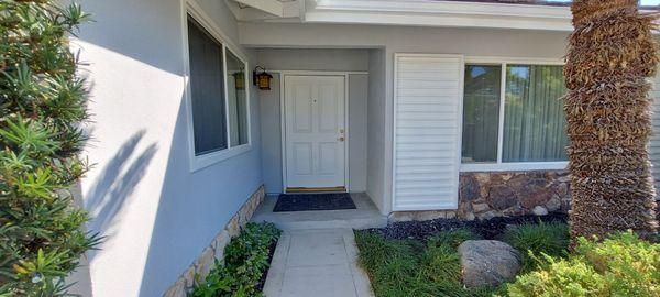 Front entryway of house.