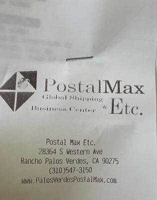 Postal Max Etc.