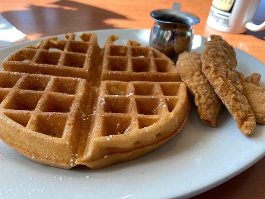 Chicken and waffles