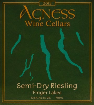 Top Five Semi-Dry Riesling in the Finger Lakes 2015 vintages.