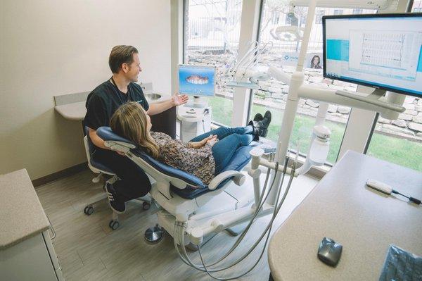 Dr. Peterson is a technology "junkie" and has all of the latest dental technology including lasers, CEREC technology for chai...