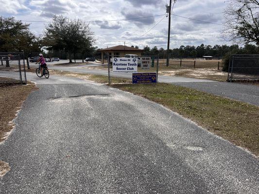 Entrance-from bike trail