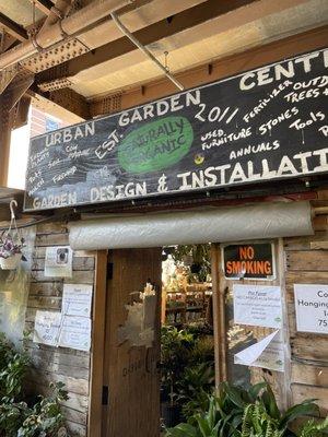 cashier inside the greenhouse