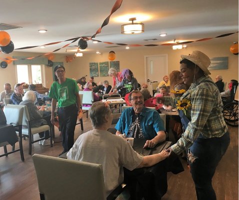 Fall party with our memory care residents.