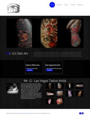 Mr. G's Skin Art Website Redesign and Development Project