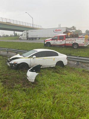 Pulling vehicle out