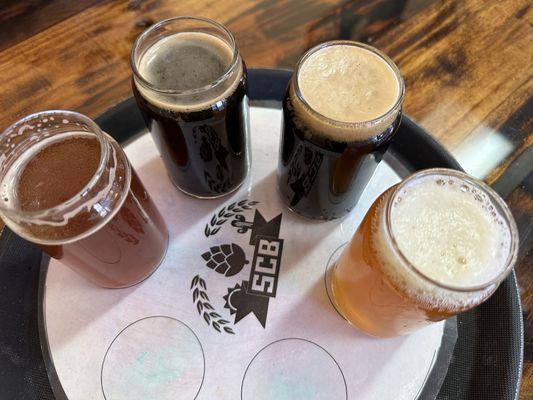 4 tasters of some of their current beers