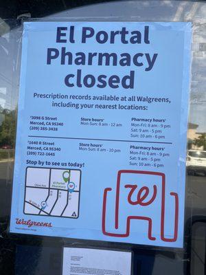 This pharmacy is no longer operating.