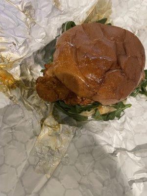 Nashville hot chicken sandwich