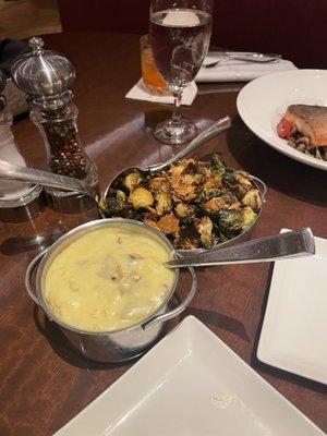 Brussels & mashed potatoes