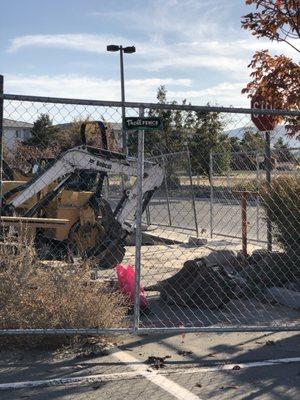 Tholl Fence being used for new construction at Damonte Ranch Town Center in Reno October 21, 2023