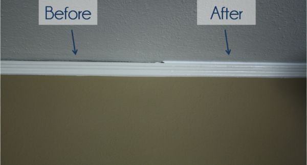 Baseboard caulking