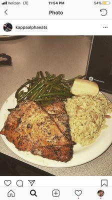 Salmon dinner