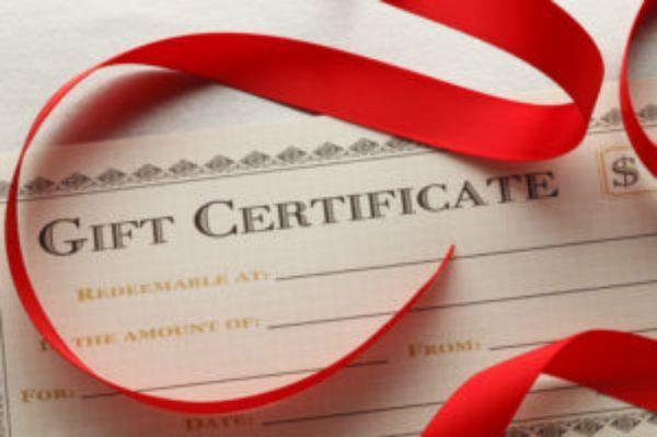 Gift Certificates Available