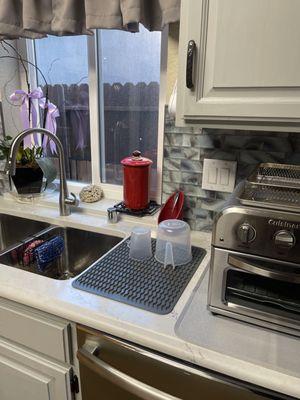 Kitchen Sink and Backsplash