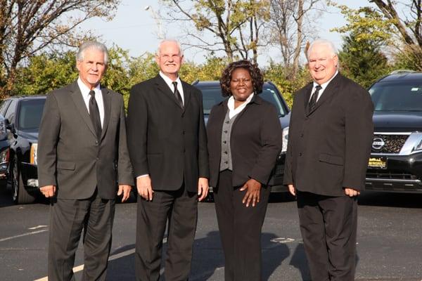 Some of the chauffeurs at Driving Nashville.