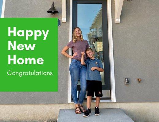 Congratulations on the purchase of your new home