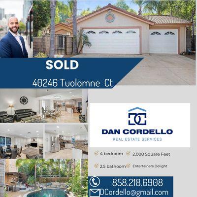 Just sold this beatiful property in Temecula,  CA