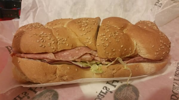 Italian sub with everything (bread will vary everyday).