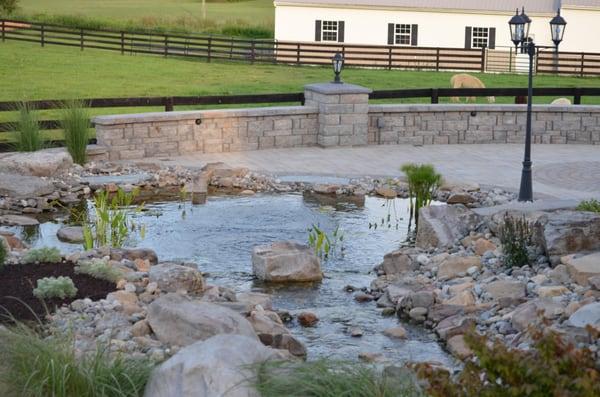 This waterfall pond was added to a patio that K & T built.  It turned out beautiful and really added to the overall look of t...